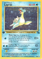 Lapras - 10/62 - Holo Rare - 1st Edition
